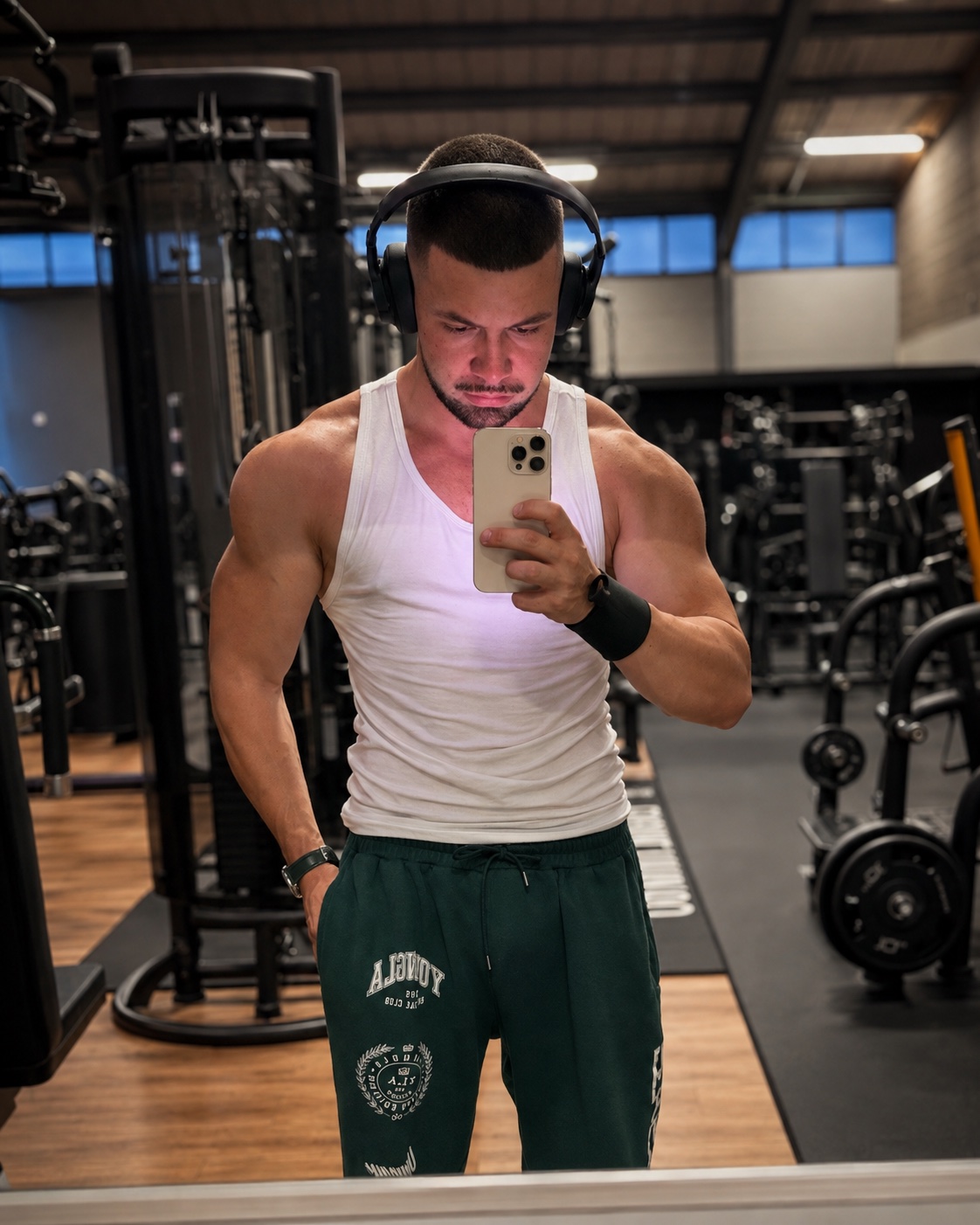 Allan à l’entraînement en salle